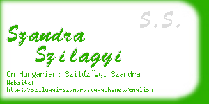 szandra szilagyi business card